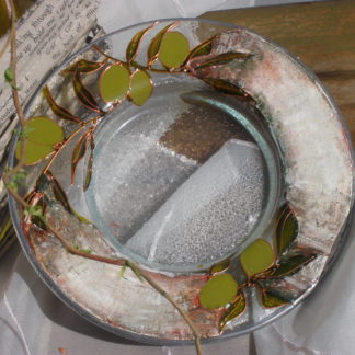 malovaný talíř na olivy